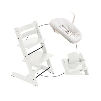 Bundle Treppenhochstuhl inklusive Newbornset Vanilla White & Babyset