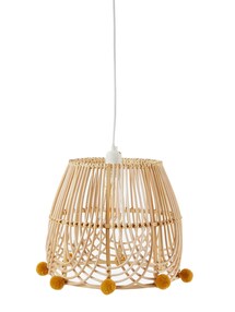 Kinderzimmer Lampenschirm aus Rattan BOHO
