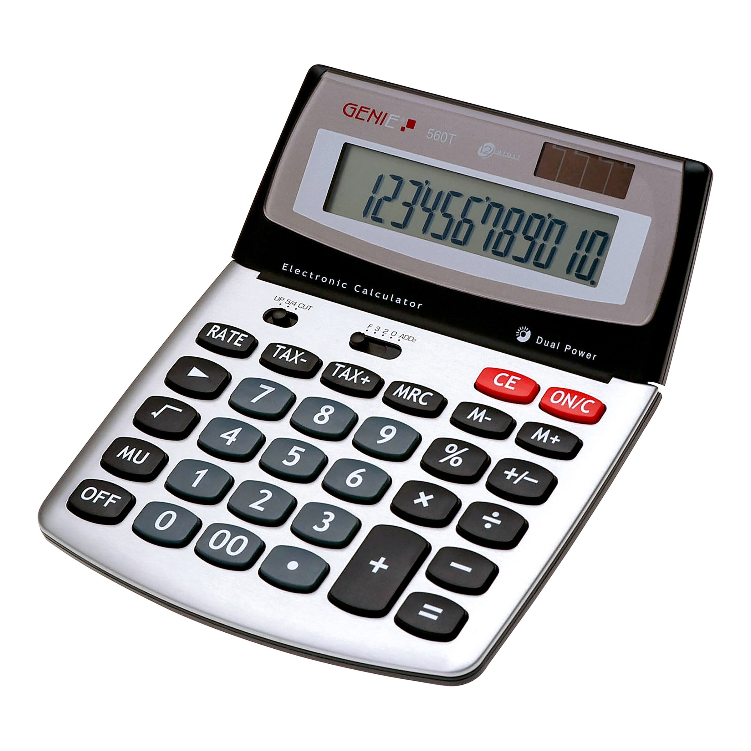 Taschenrechner mit Jumbo Display silber