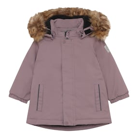 Veste d’hiver à capuche amovible fausse fourrure
