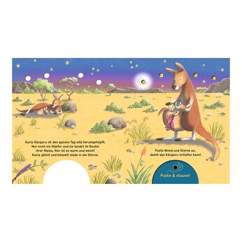 Mein Puste-Licht-Buch - Ein Sternlein wacht in dunkler Nacht