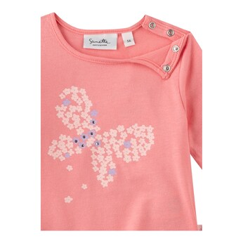 Shirt langarm Schmetterling Glitzer