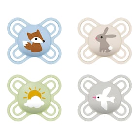 4er-Pack Schnuller Perfect Start Silikon, 0-2 M