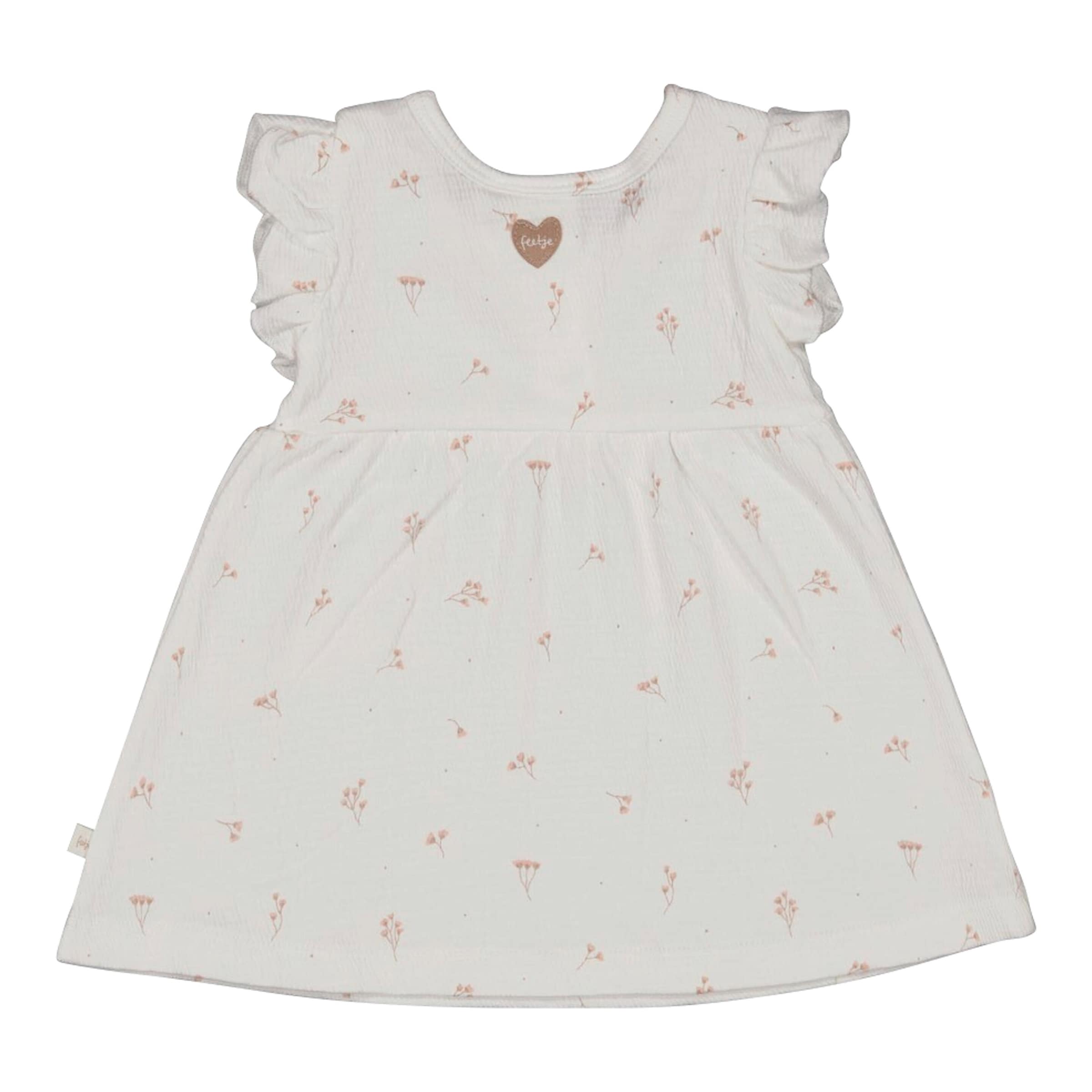Feetje Kleid mit Flügelarm Blumen gekreppt