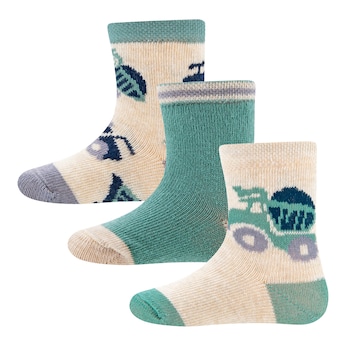 3 paires de chaussettes engins de chantier