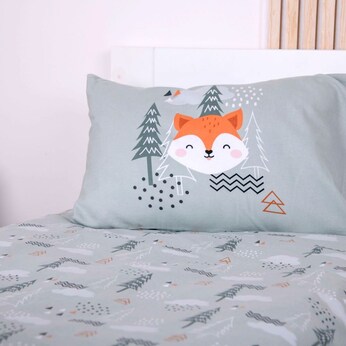 Flanell Wende-Bettwäsche 40x60 / 100x135 cm