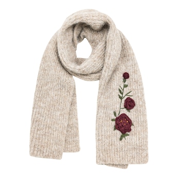 Strickschal „Häkelblume"