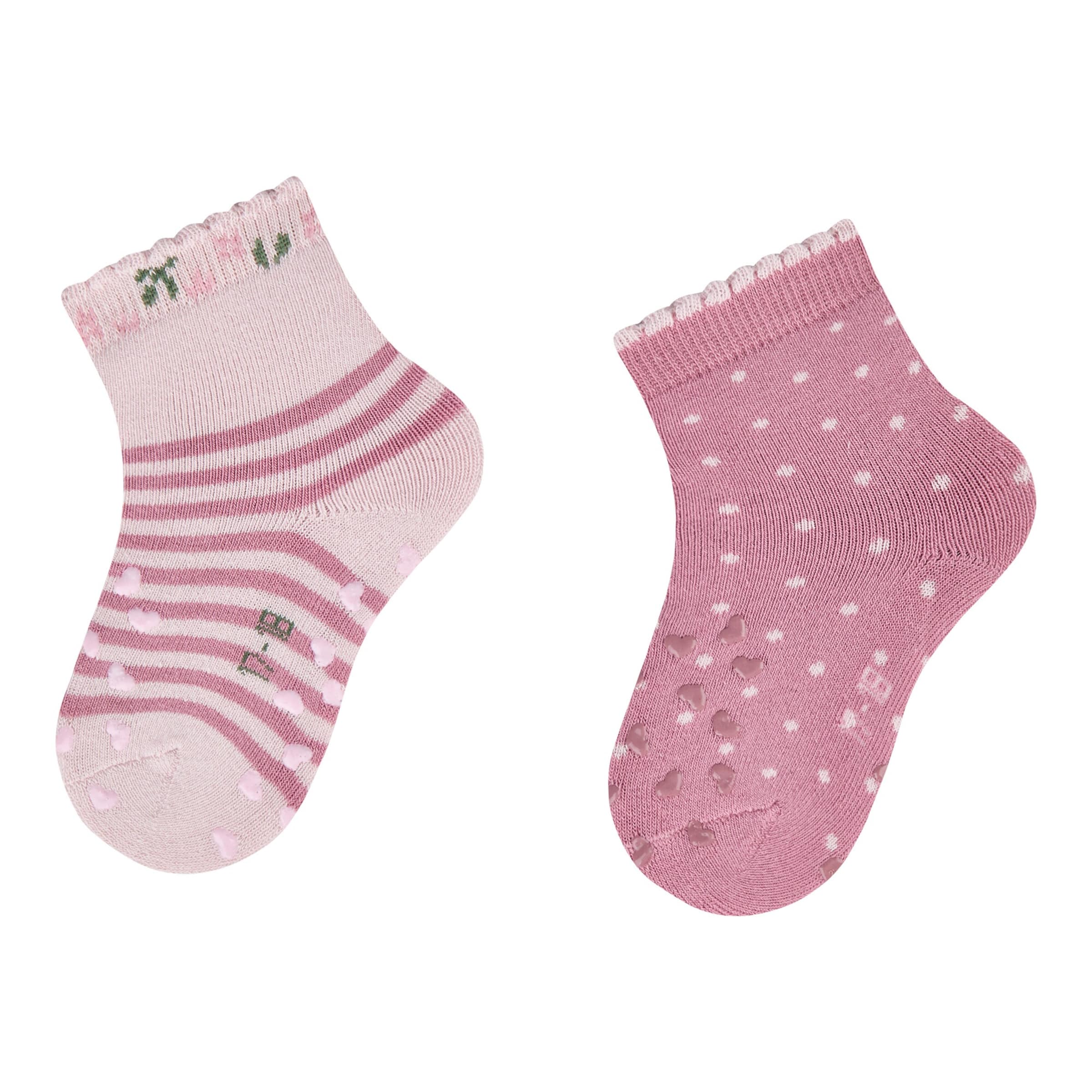 Sterntaler 2er-Pack Krabbelsocken Ringel Punkte