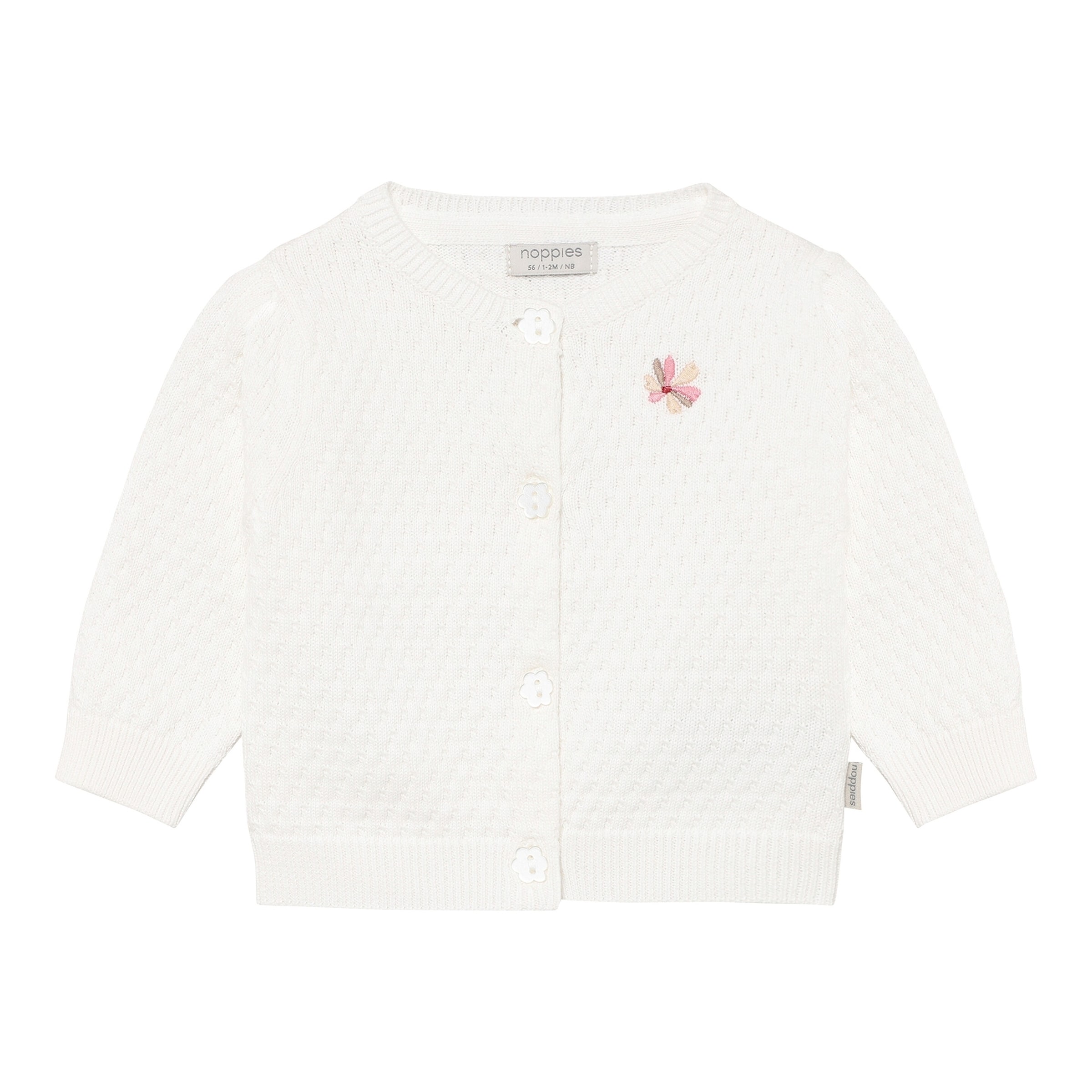 Noppies Ajour-Strickjacke Blume