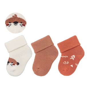 Lot de 3 paires de chaussettes bébé loutre