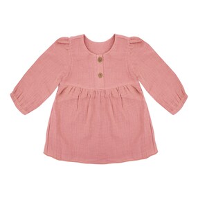 Musselin-Shirt langarm