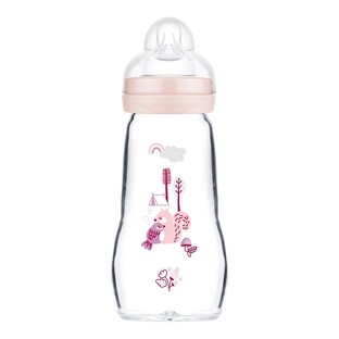 Babyflasche Feel Good Elements, Glas, 260 ml, ab 0M