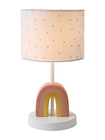 Nachttischlampe mit bunten Punkten REGENBOGEN Kinderzimmer