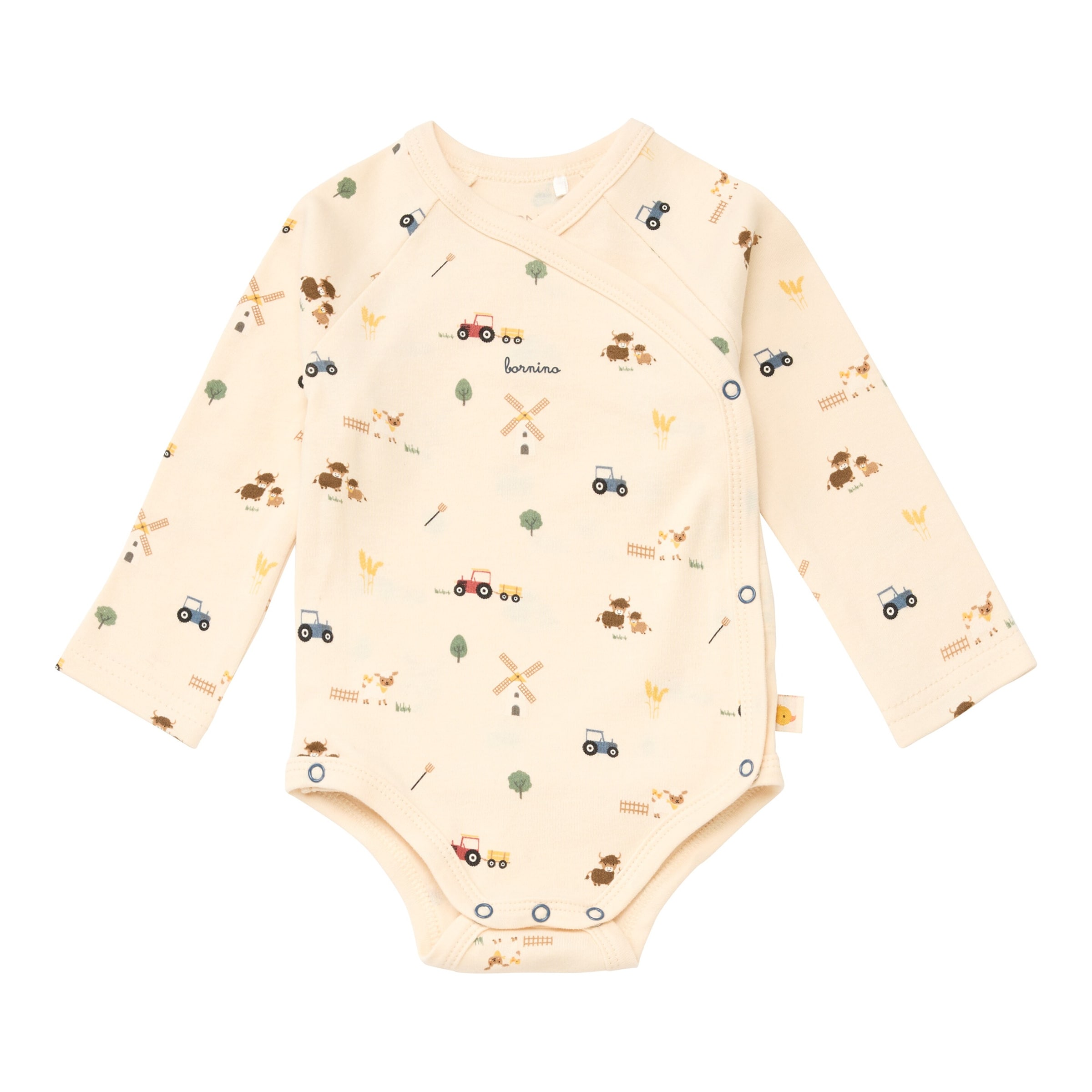 Bornino Country Love 2er-Pack Wickelbodys langarm Country Love