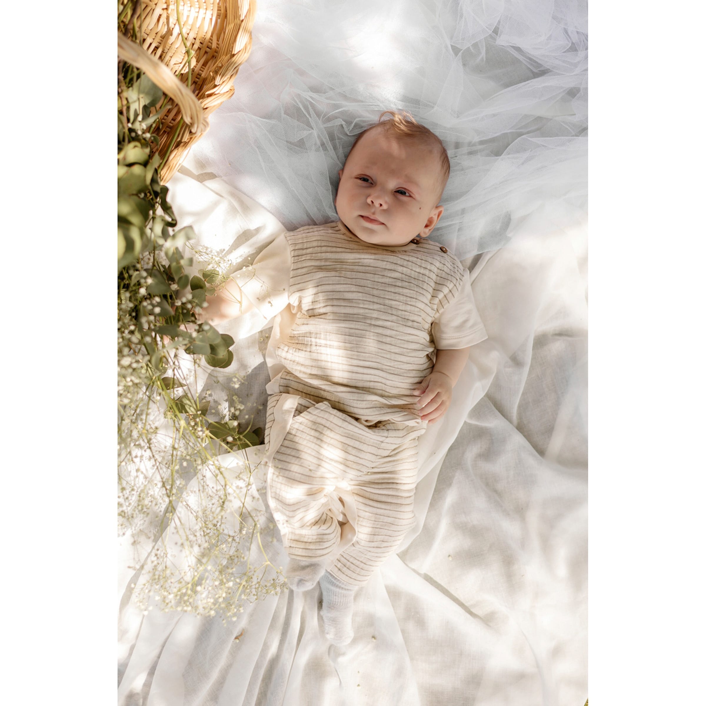 Thumbnail - Levv Musselin-T-Shirt Ringel