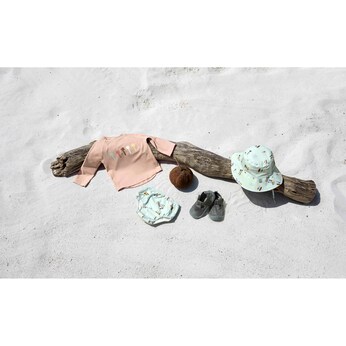 Badeshirt langarm mit UV-Schutz Palmen