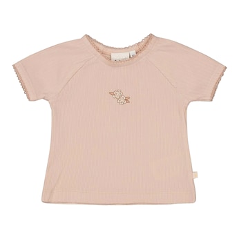 T-Shirt Blumen Rippqualität