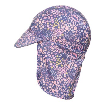 Schirmmütze mit Nacken- und UV-Schutz Blumen