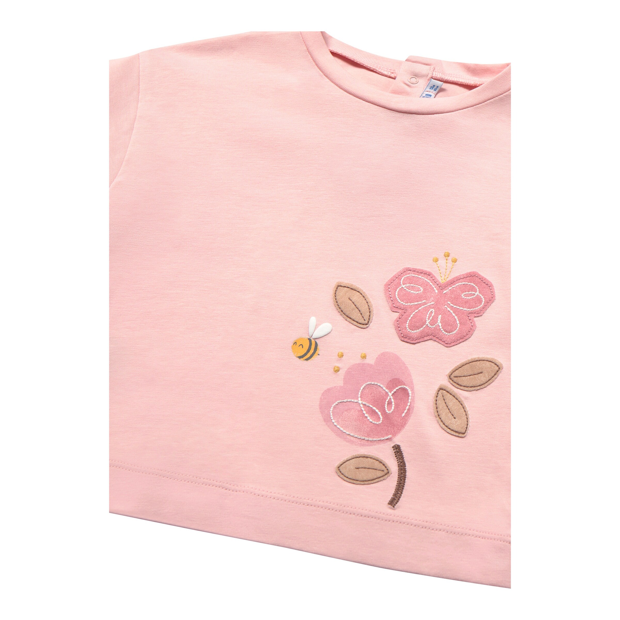 Shirt langarm Blume Schmetterling
