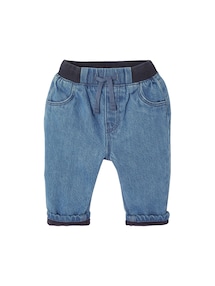 Baby Jeans mit Dehnbund und Jersey-Futter