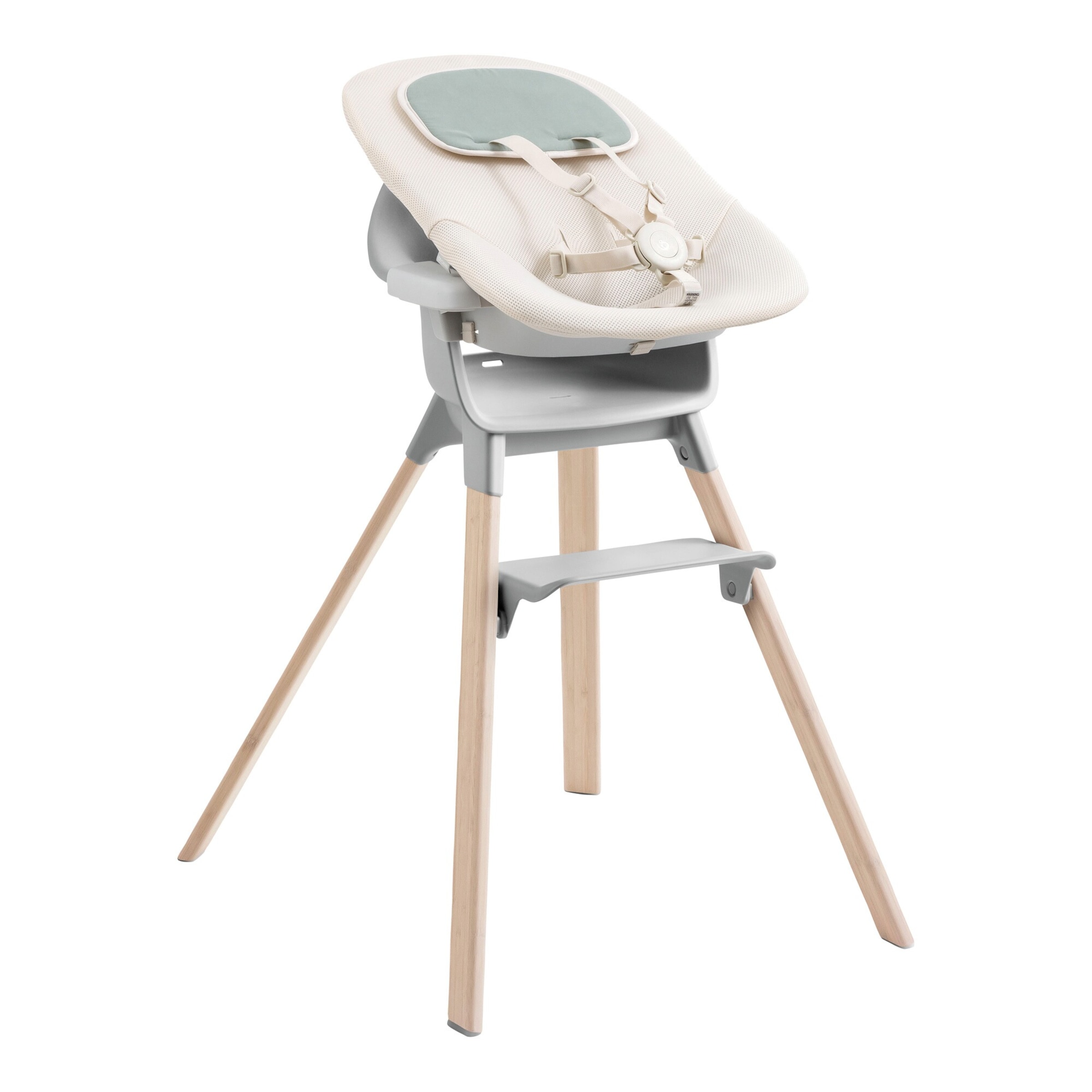 Stokke® Clikk™ Bundle Hochstuhl Bambus inkl. Newbornset