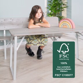 Kinderparty-Garnitur mit Lehne  Outdoor FSC