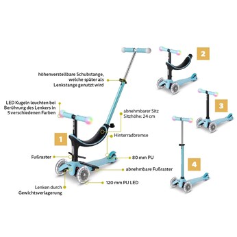Scooter mini2grow deluxe magic LED