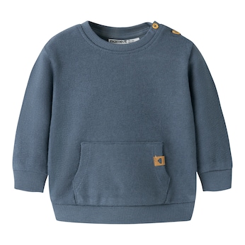 Sweatshirt mit Bauchtasche Struktur