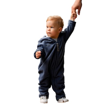 Overall Fleece-Overall mit Umschlagbündchen