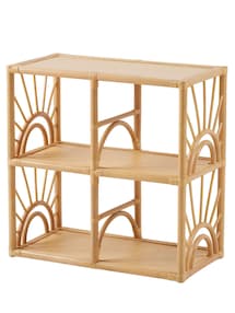 Regal SONNENSCHEIN aus Rattan, 4 Fächer, Kinderzimmer