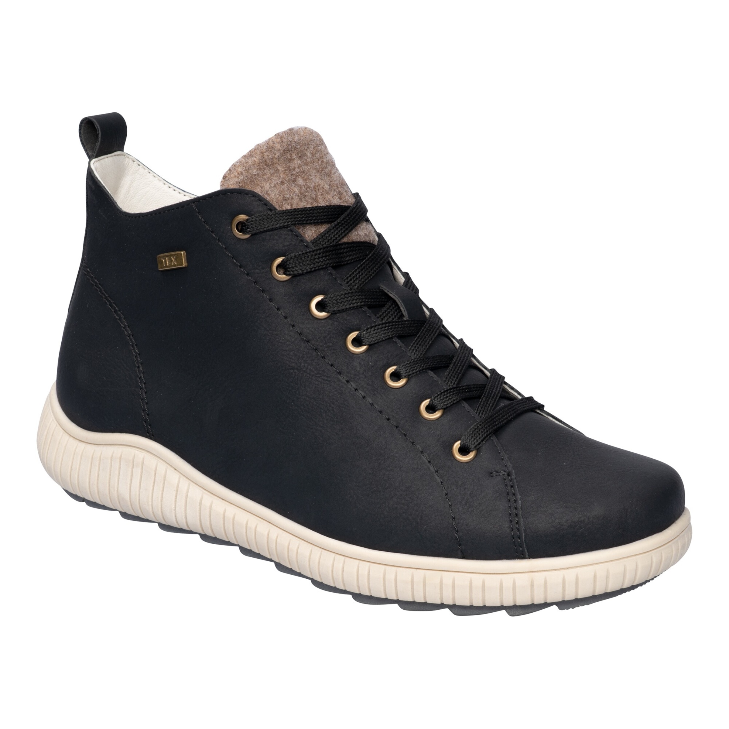 wonderwalk Wärme-Knöchelsneaker mit Wolle "Sabine", Größe: 42, schwarz