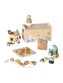 Baby Spielzeug-Set mit Tiermotiven, Holz FSC®