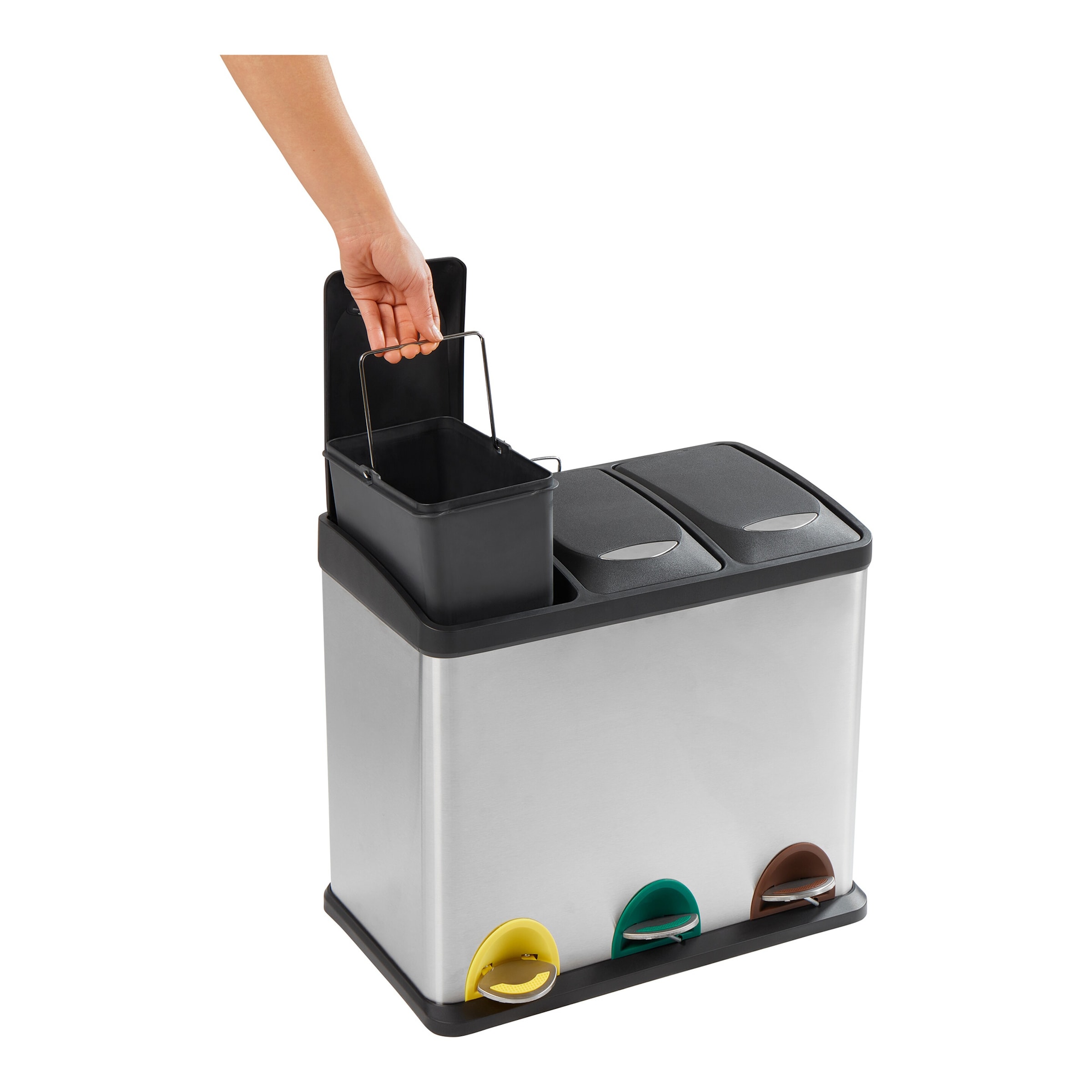 Mülltrennsystem „Premium“, 3 Fächer je 8,5 l