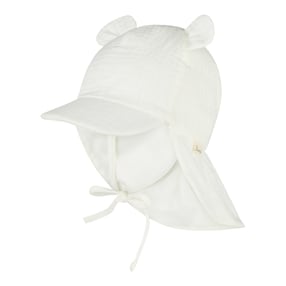 Musselin-Schirmmütze mit Nackenschutz und Ohren