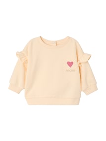 Baby-Set aus Sweatshirt mit Herz-Stickerei und Leggings