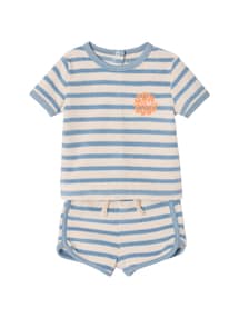 Baby-Set aus Frottee: T-Shirt & Shorts