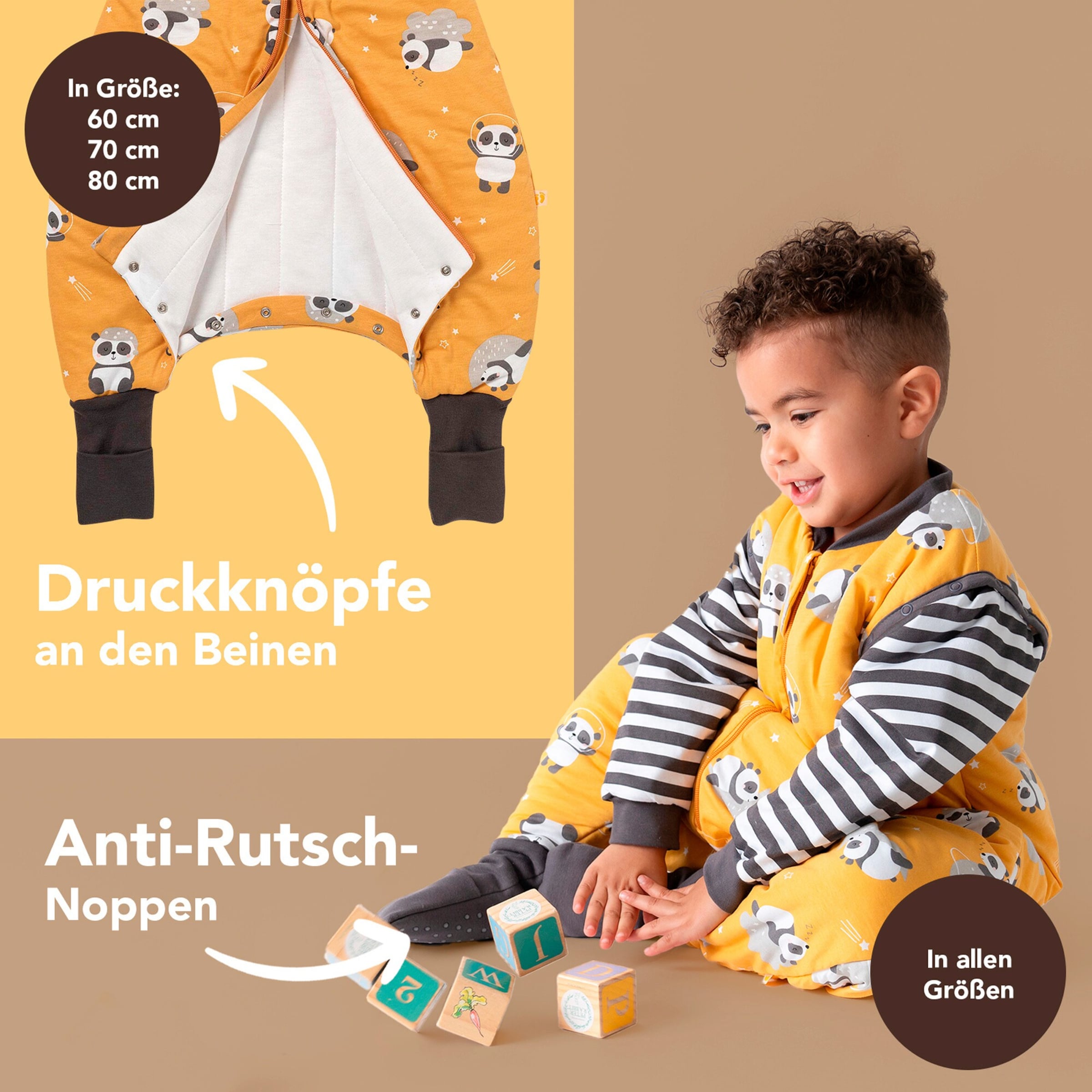 Schlummersack Schlafsack mit Füßen 1.0 Tog
