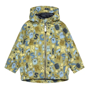 Veste de pluie avec capuche amovible animaux lettres de l’alphabet