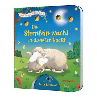 Mein Puste-Licht-Buch - Ein Sternlein wacht in dunkler Nacht