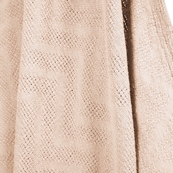 Decke in Strickoptik frosty almond 