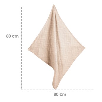 Decke in Strickoptik frosty almond 