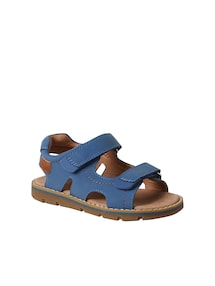 Kinder Leder-Sandalen mit 2 Klettriemchen und Anziehtrick