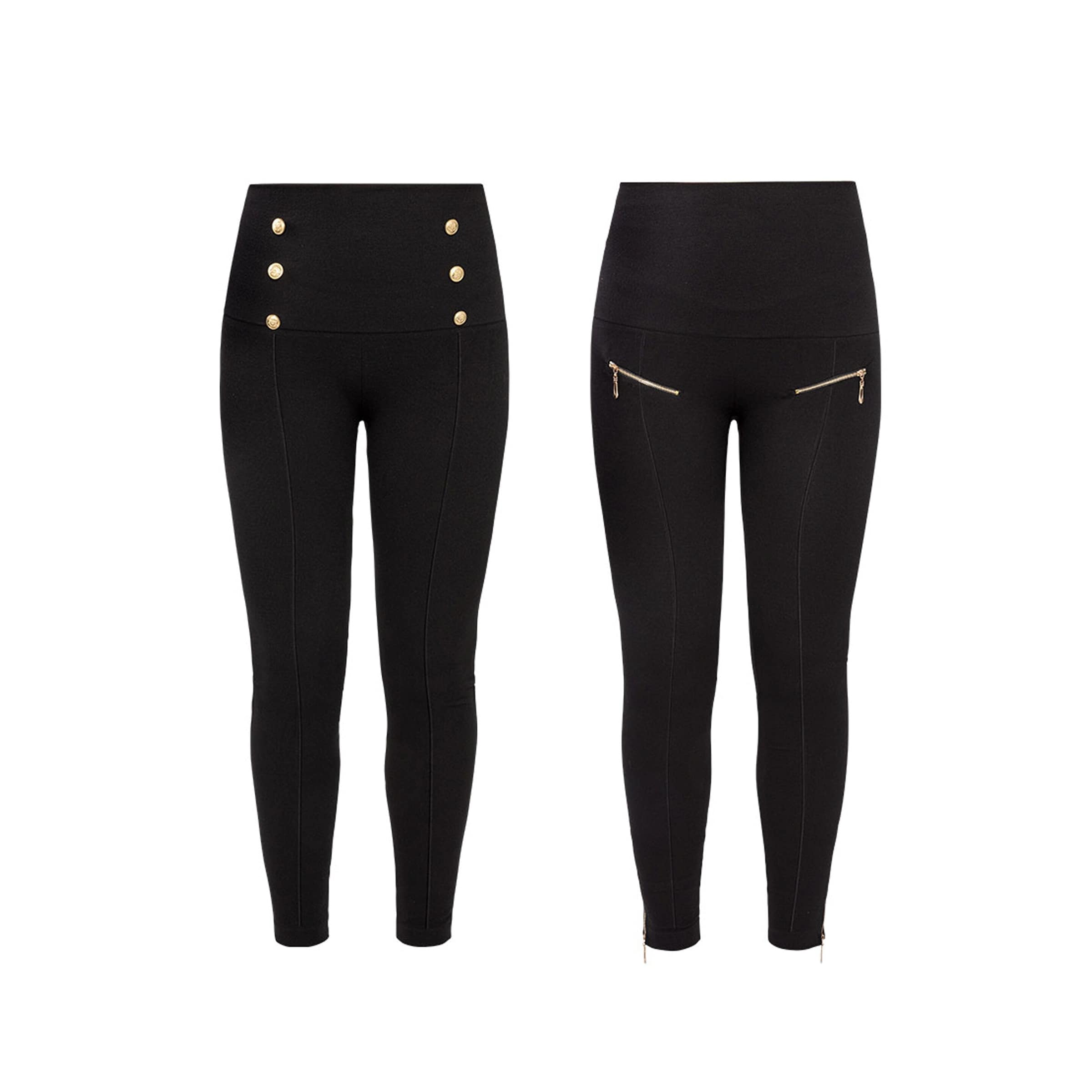 Komfortbund-Leggings „Elegant“, 2 Stück