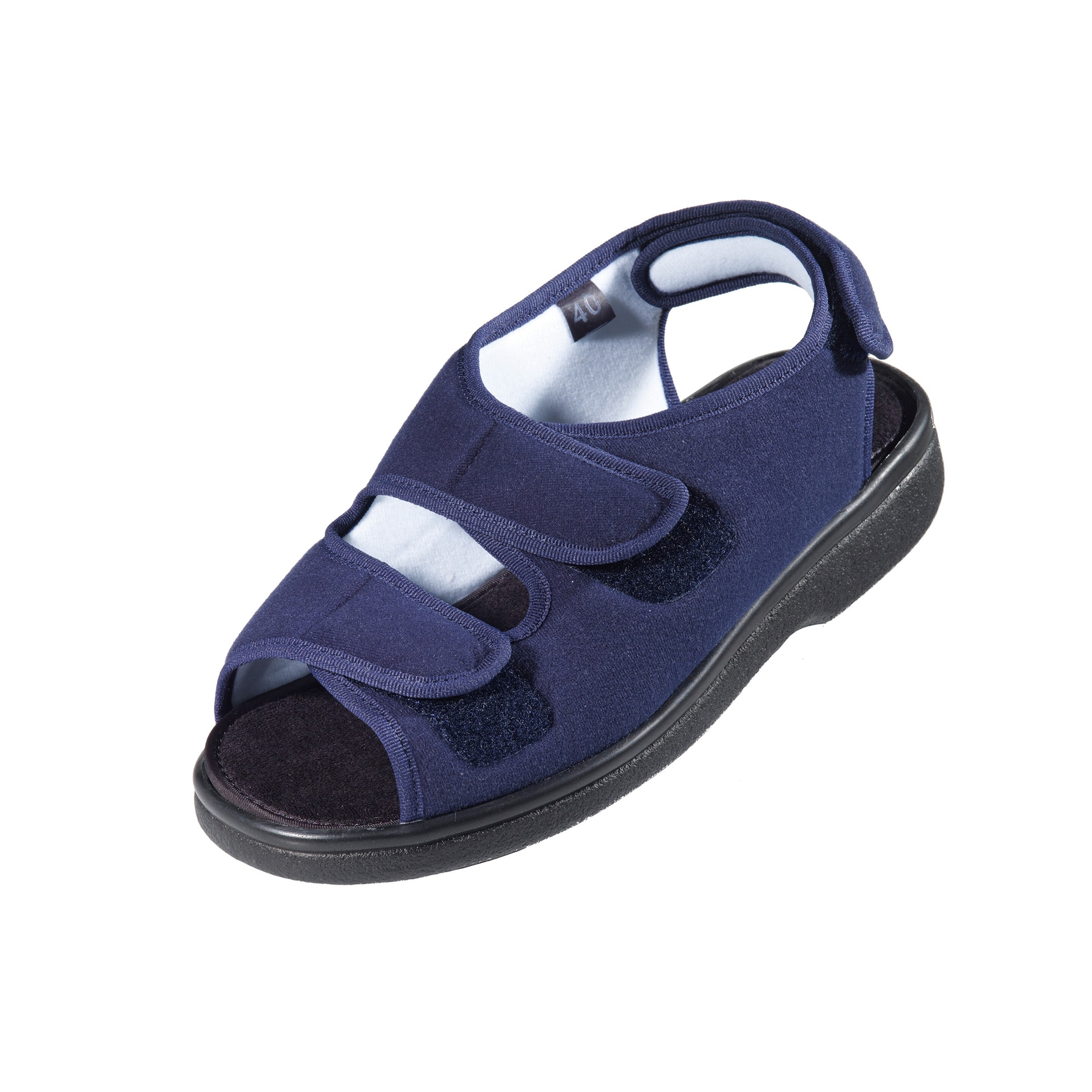 Klettverschluss-Sandale blau Damen