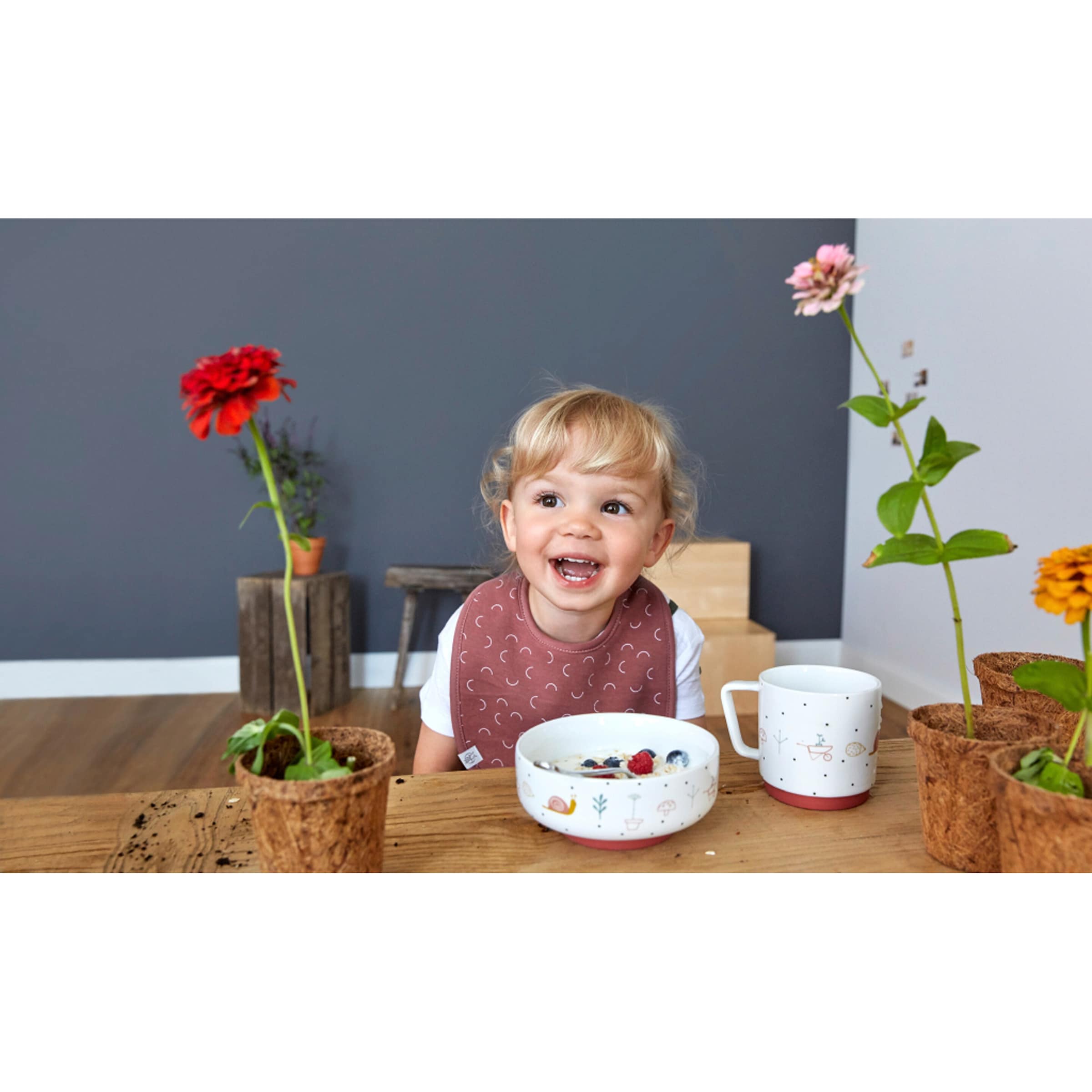 Thumbnail - Lässig 3-tlg. Geschirrset Porzellan