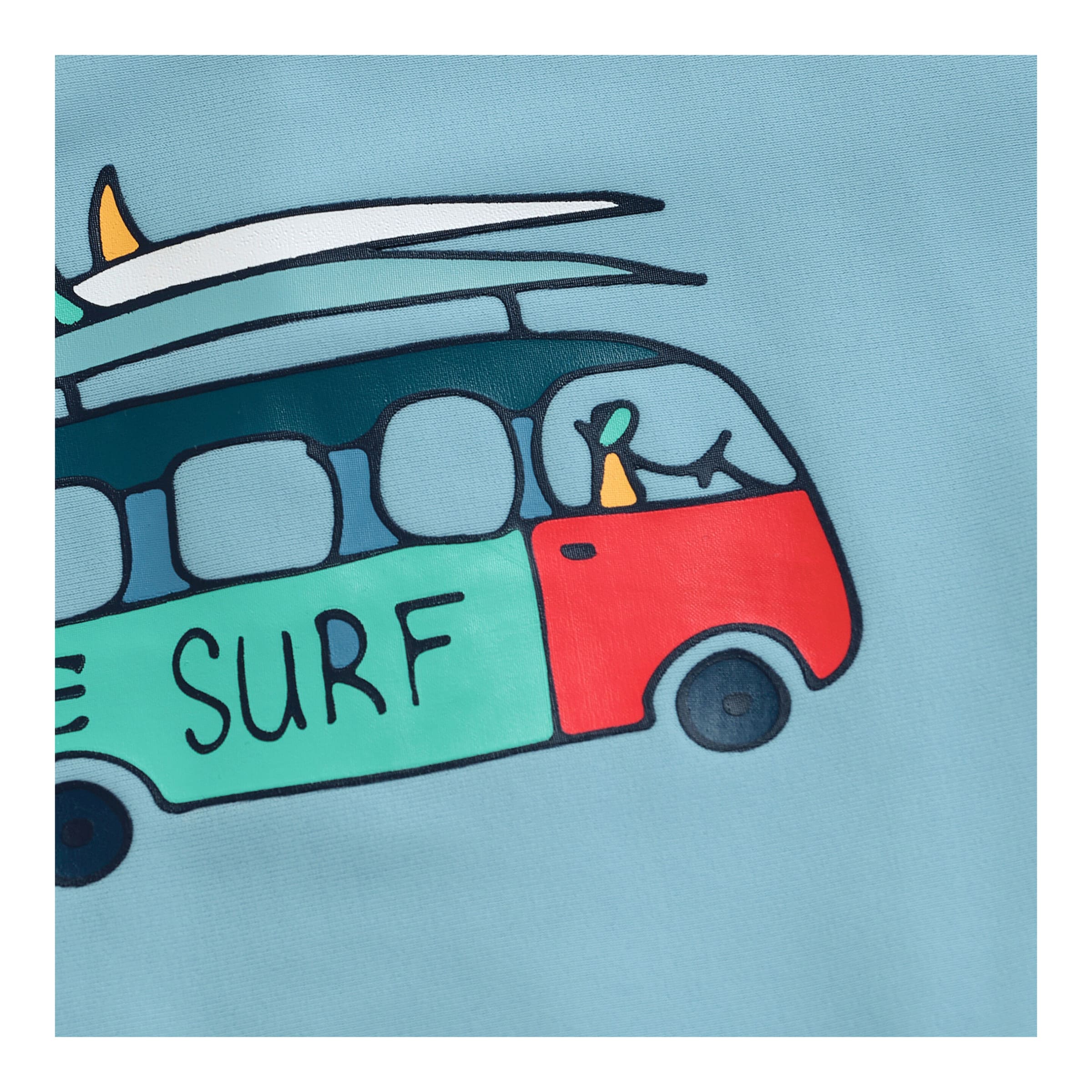 Bade-T-Shirt mit UV-Schutz Bus