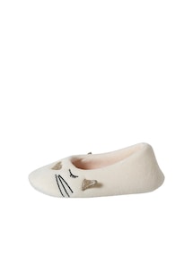 Kinder Stoffhausschuhe, Ballerina-Form
