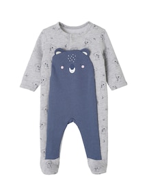 Bio-Kollektion: Baby Sweat-Strampler mit Koala-Motiv
