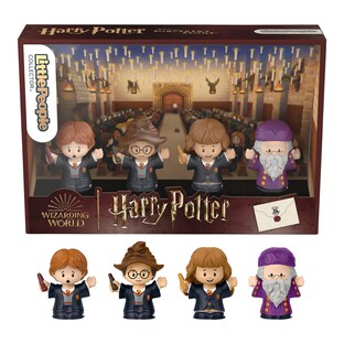Coffret collector Harry Potter à l’école des sorciers avec 4 figurines Little People