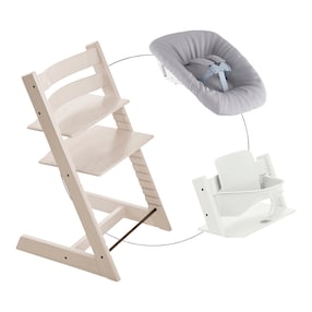 Bundle Treppenhochstuhl inkl. Newbornset Light Grey & Babyset